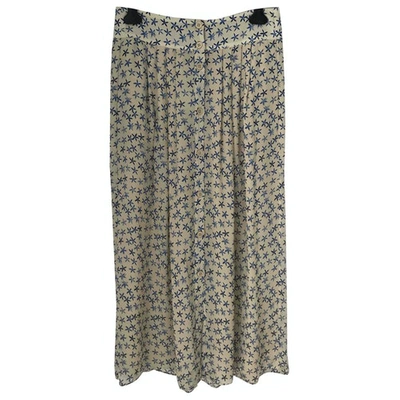 Pre-owned Emporio Armani Silk Maxi Skirt In Other