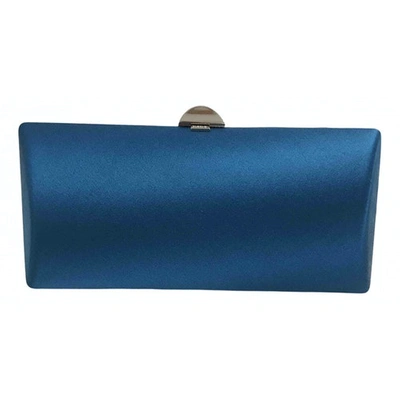Pre-owned Rodo Silk Clutch Bag In Blue