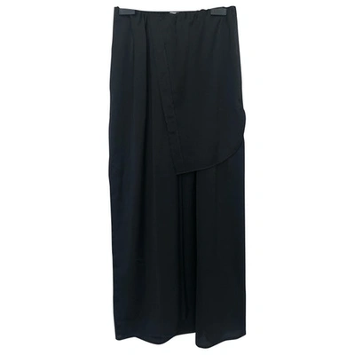 Pre-owned Christian Wijnants Maxi Skirt In Black