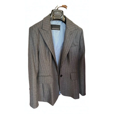 Pre-owned Ermanno Scervino Wool Blazer In Grey