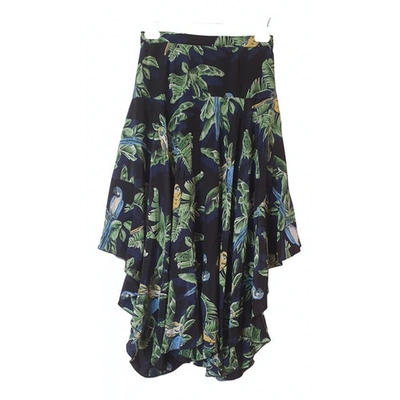 Pre-owned Stella Mccartney Silk Mid-length Skirt In Multicolour