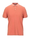 Brunello Cucinelli Polo Shirt In Orange