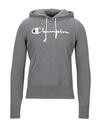 Champion Hooded Sweatshirt In Grey