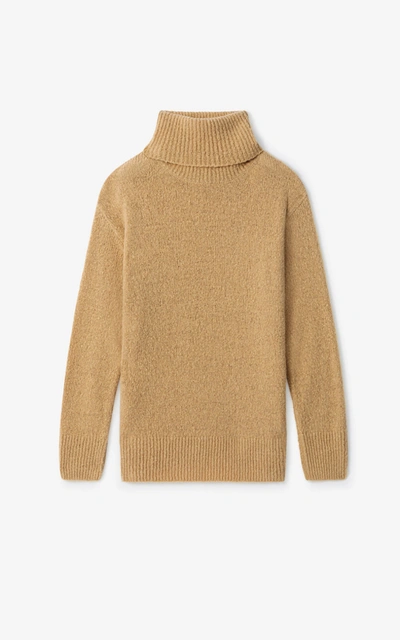 Kenzo Wool And Recycled Cashmere Sweater In Beige