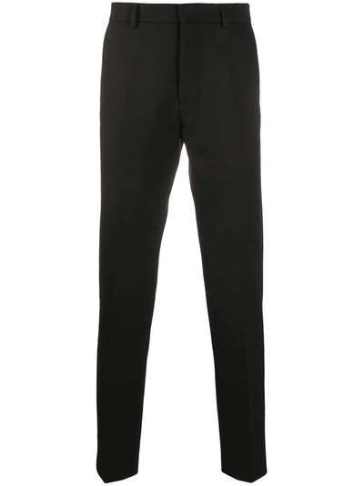 Ami Alexandre Mattiussi Slim Cropped Trousers In Black