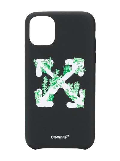 Off-white Corals Print Iphone 11 Max Case In Black