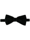 Etro Pre-tied Cotton-velvet Jacquard Bow Tie In Black