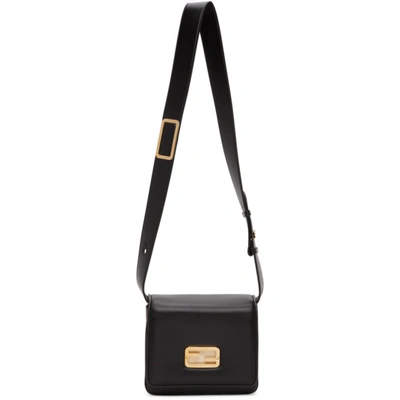 Fendi Black Small Shiny Id Bag In F1cbm Black