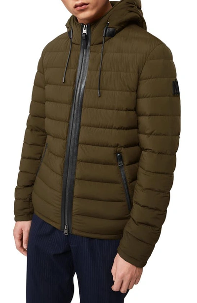 Mackage Mike Water Repellent Down Puffer Jacket In Army