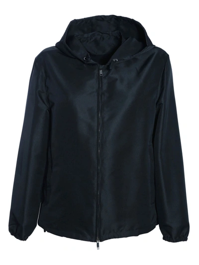 Valentino Jacket With Sequin Vlogo In Black