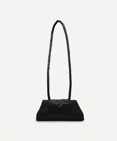 Kassl Editions Slim Oil Light Nylon Shoulder Bag In Black
