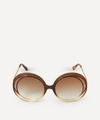 Chloé Carlina Halo Sunglasses In Brown
