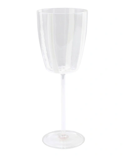 Vietri Stripe White Wine Glass