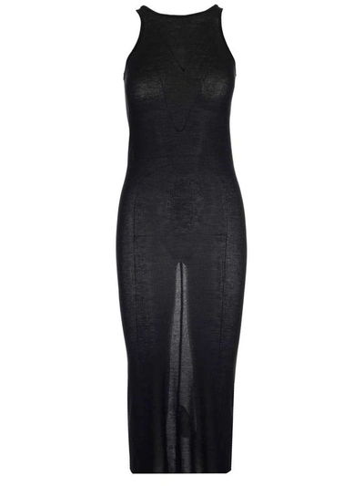 Rick Owens Women's Black Viscose Dress