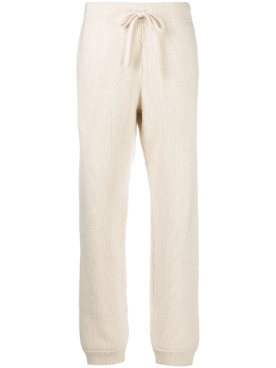 Alanui Cashmere-wool Jogger Trousers In White