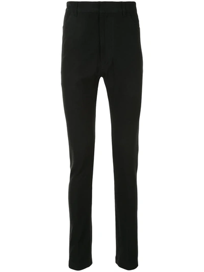 Ann Demeulemeester High-waisted Skinny Trousers In Black