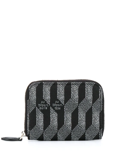 Audepart Monogram Print Purse In Black