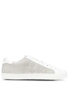 P448 Women's John Glitter Platform Sneakers In White / Beige