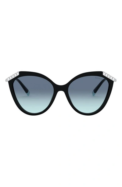 Tiffany & Co Tf 4173b 80019s Cat Eye Sunglasses In Blue