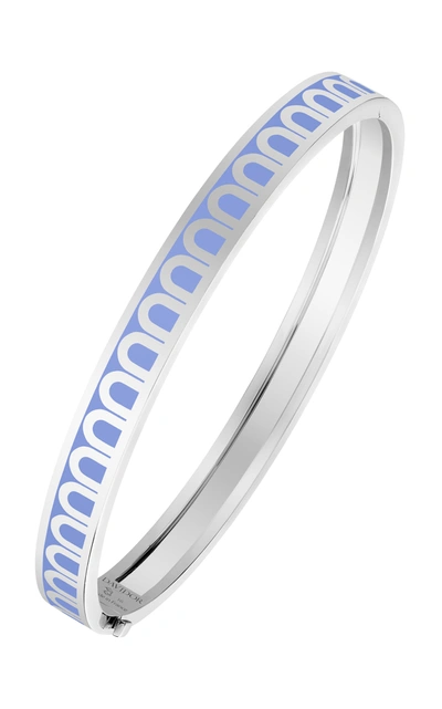 Davidor Women's L'arc 18k White Gold And Lacquered Ceramic Bangle In Blue