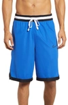 Nike B-ball Elite Stripe Athletic Shorts In Game Royal/ Black/ Black