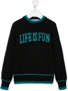 Alberta Ferretti Kids' Black Sweater For Girl