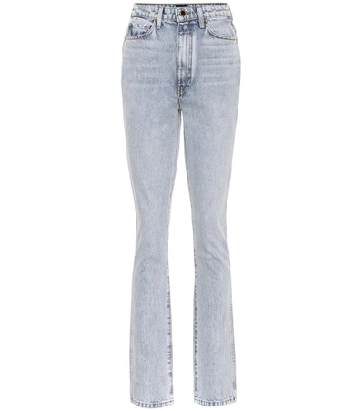 Khaite Daria High-rise Bootcut Jeans In Blue