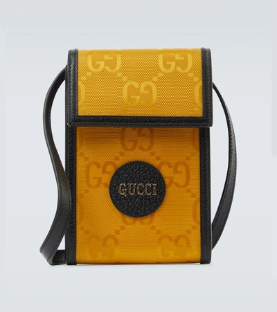 Gucci Off The Grid钱包式单肩包 In Yellow