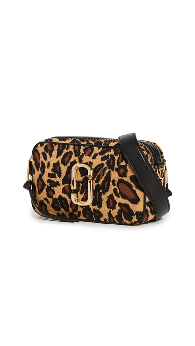 The Marc Jacobs Women's The Softshot Leopard-print Coated Canvas Camera Bag In Black Multi