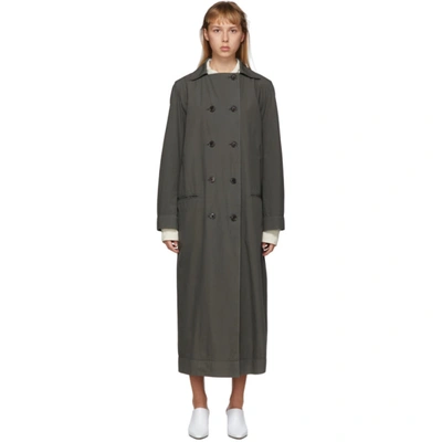 Lemaire Dress Coat In 918 Shadow