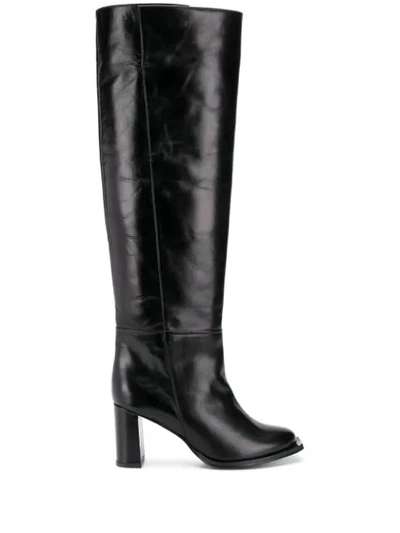 Dorothee Schumacher Sporty Elegance Tall Slouch Boot 7cm In Black