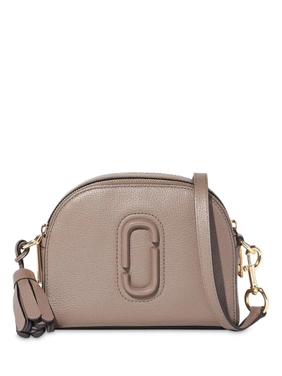 Marc Jacobs Shutter Leather Crossbody In Neutrals