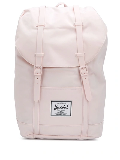 Herschel Supply Co Drawstring Tonal Backpack With Buckle Fastening In Pink