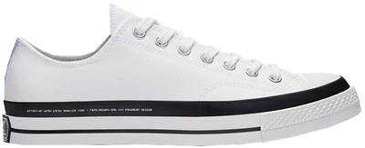 Pre-owned Converse  Chuck Taylor All-star 70s Ox 7 Moncler Fragment White In White/black-white