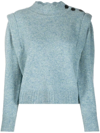 Isabel Marant Étoile Structured Wool Jumper In Blue