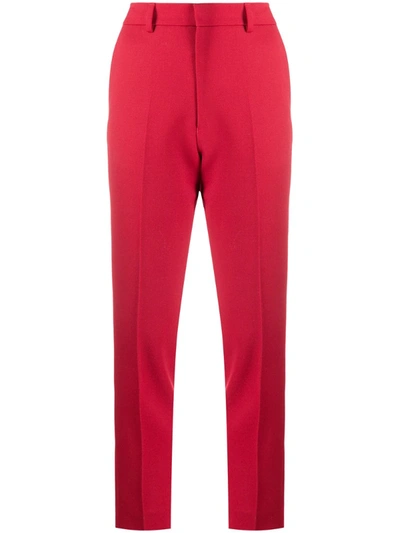 Ami Alexandre Mattiussi Slim-fit Tailored Trousers In Red