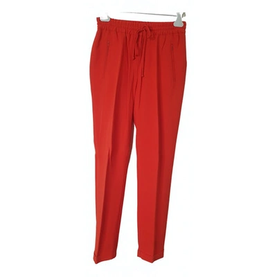 Pre-owned Stella Mccartney Straight Pants In Red