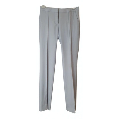 Pre-owned Stella Mccartney Wool Straight Trousers In Blue