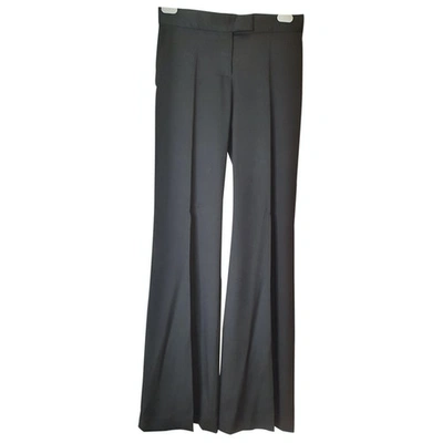Pre-owned Stella Mccartney Wool Trousers In Black