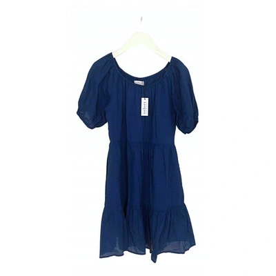 Pre-owned Velvet Dress In Blue