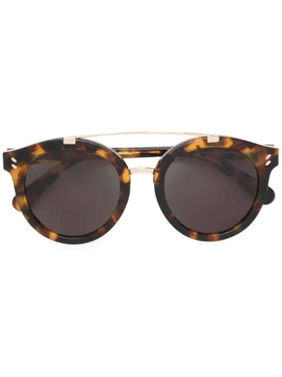 Stella Mccartney Eyewear Round Frame Sunglasses - Brown