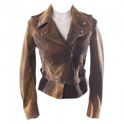 Pre-owned Diesel Beige Leather Jacket