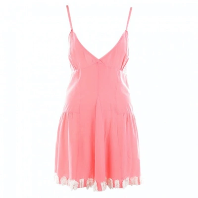 Pre-owned Louis Vuitton Pink Silk Dress