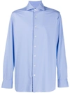 Lardini Geometric Pattern Dress Shirt In Blue