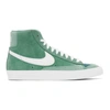 Nike Green & White Suede Blazer Mid '77 Sneakers