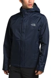 The North Face Venture 2 Hooded Waterproof Rain Jacket In Urban Navy/ Urban Navy