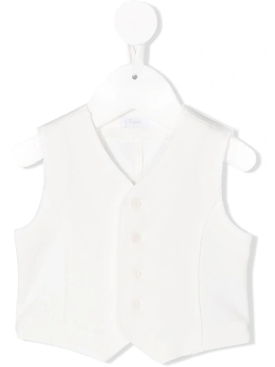 Il Gufo Babies' Slim-fit Tailored Waistcoat In White