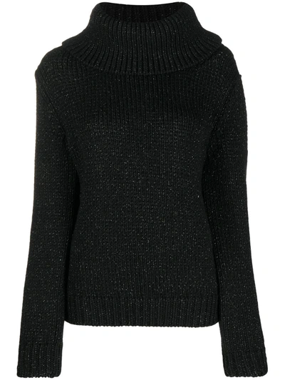 Mulberry May Roll Neck Jumper In Black
