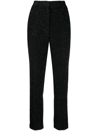 Mulberry Lucie Tweed Trousers In Black