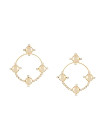 Rosantica Barcelò Crystal Embellished Earrings In Gold